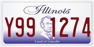 IL license plate Y991274