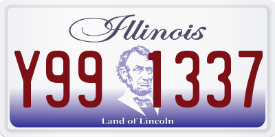 IL license plate Y991337