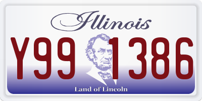 IL license plate Y991386
