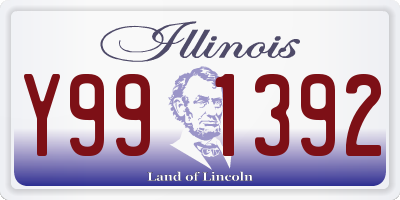 IL license plate Y991392
