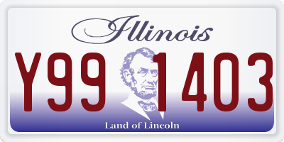 IL license plate Y991403