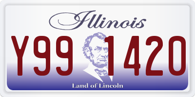 IL license plate Y991420