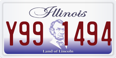 IL license plate Y991494