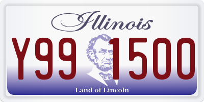 IL license plate Y991500