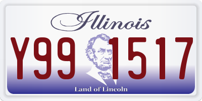IL license plate Y991517
