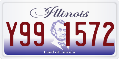 IL license plate Y991572