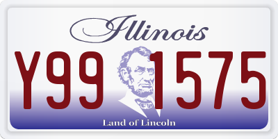 IL license plate Y991575