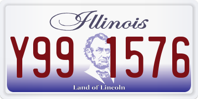 IL license plate Y991576