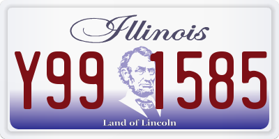 IL license plate Y991585