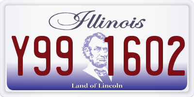 IL license plate Y991602