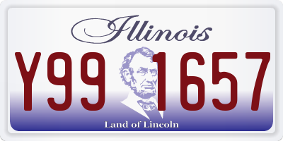 IL license plate Y991657