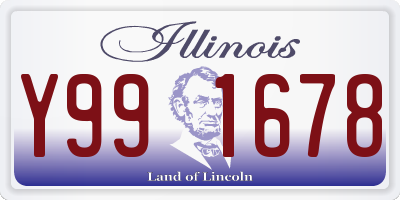 IL license plate Y991678
