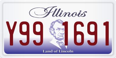 IL license plate Y991691