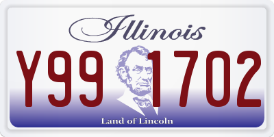 IL license plate Y991702