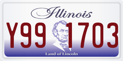 IL license plate Y991703