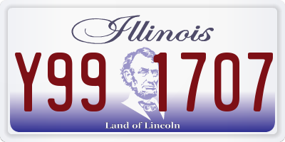 IL license plate Y991707