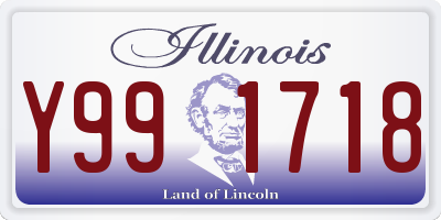 IL license plate Y991718