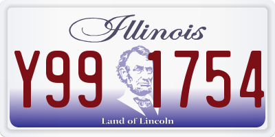IL license plate Y991754