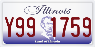 IL license plate Y991759