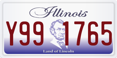 IL license plate Y991765