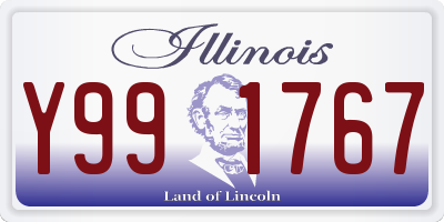 IL license plate Y991767