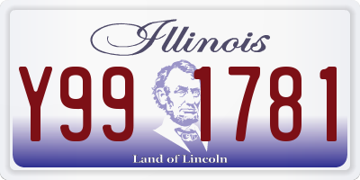 IL license plate Y991781