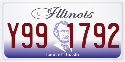IL license plate Y991792