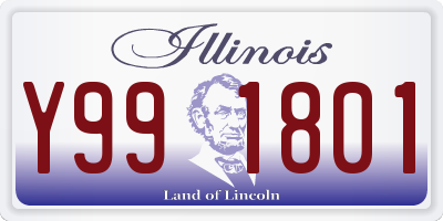 IL license plate Y991801