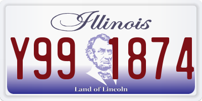 IL license plate Y991874