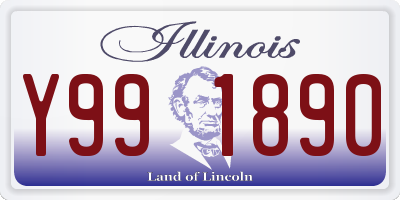 IL license plate Y991890
