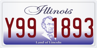 IL license plate Y991893