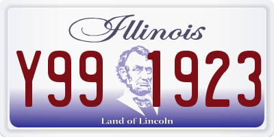 IL license plate Y991923