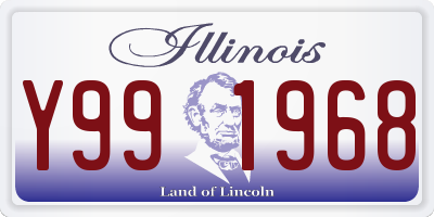 IL license plate Y991968