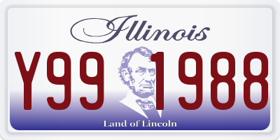 IL license plate Y991988