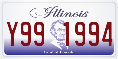 IL license plate Y991994