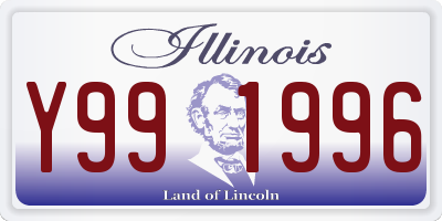 IL license plate Y991996