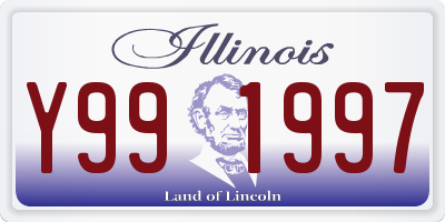 IL license plate Y991997