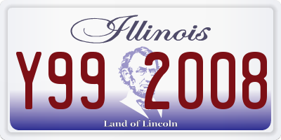 IL license plate Y992008