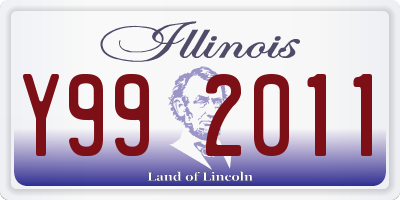 IL license plate Y992011