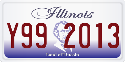 IL license plate Y992013