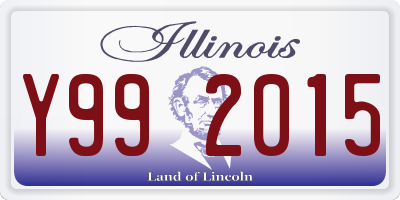 IL license plate Y992015