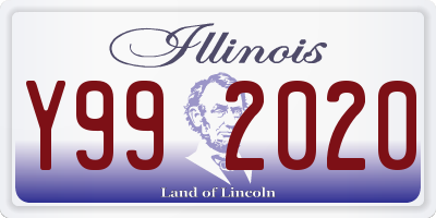 IL license plate Y992020