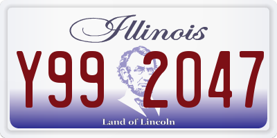 IL license plate Y992047