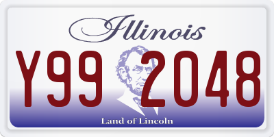 IL license plate Y992048