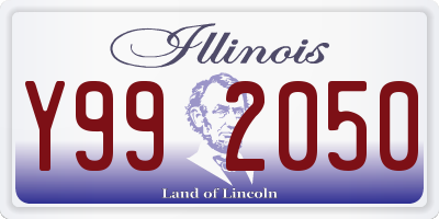 IL license plate Y992050