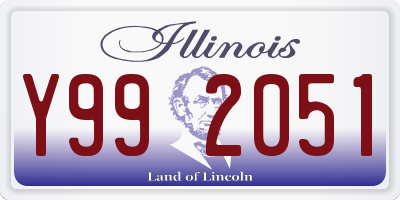 IL license plate Y992051