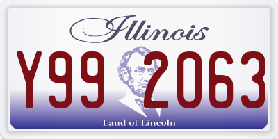 IL license plate Y992063