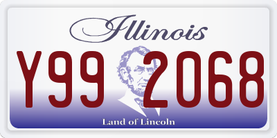 IL license plate Y992068