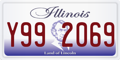 IL license plate Y992069