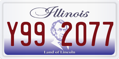 IL license plate Y992077